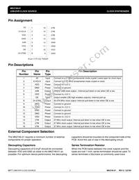 MK2746-01GTR Datasheet Page 2