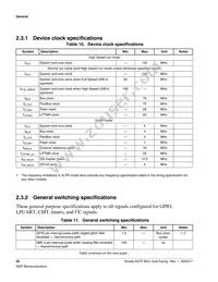 MK27FN2M0VMI15 Datasheet Page 20