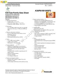 MK30DN512ZVLK10 Datasheet Cover