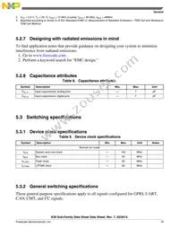 MK30DN512ZVLL10 Datasheet Page 19