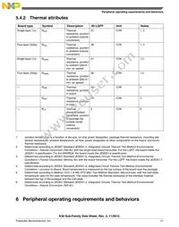 MK30DX256VLK7 Datasheet Page 21