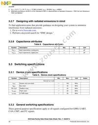 MK30DX256ZVMD10 Datasheet Page 20