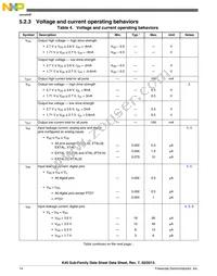 MK40DN512ZVLL10 Datasheet Page 14