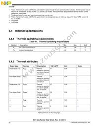 MK51DN512CLL10 Datasheet Page 22