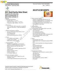 MK51DN512ZCMC10 Datasheet Cover