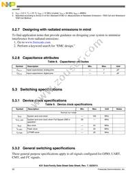 MK51DN512ZCMC10 Datasheet Page 20