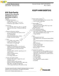 MK52DN512CMD10 Datasheet Cover