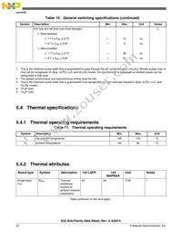 MK52DN512CMD10 Datasheet Page 22