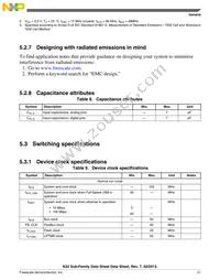 MK52DN512ZCMD10 Datasheet Page 21