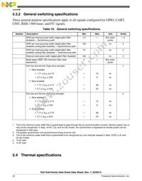 MK52DN512ZCMD10 Datasheet Page 22