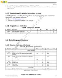 MK53DN512CMD10 Datasheet Page 21