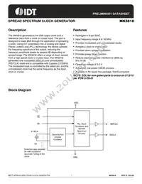 MK5818STR Datasheet Cover