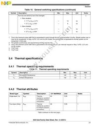 MK60DN256VMC10 Datasheet Page 23