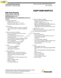 MK60DN512VLL10R Datasheet Cover