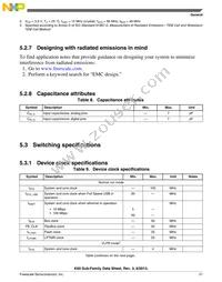 MK60DN512VLL10R Datasheet Page 21