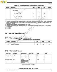 MK60DN512VLL10R Datasheet Page 23