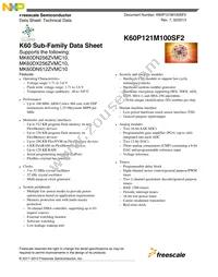 MK60DN512ZVMC10 Datasheet Cover