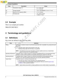 MK61FN1M0VMJ15 Datasheet Page 6