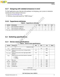 MK61FX512VMJ12 Datasheet Page 21