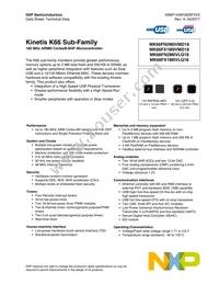 MK66FX1M0VMD18 Datasheet Cover