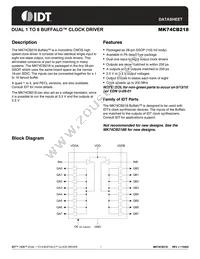 MK74CB218RTR Datasheet Cover