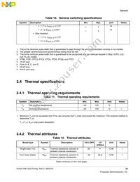 MK80FN256VLL15 Datasheet Page 23