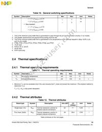 MK82FN256VLL15 Datasheet Page 23