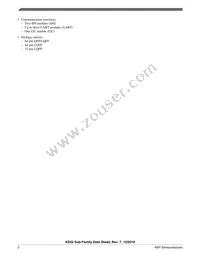 MKE02Z32VLC2R Datasheet Page 2