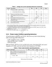 MKL02Z32VFM4R Datasheet Page 9