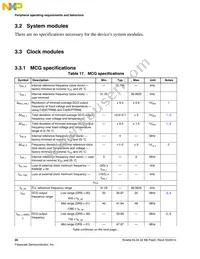 MKL04Z32VLF4R Datasheet Page 20