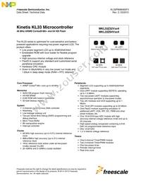 MKL33Z64VLK4 Datasheet Cover