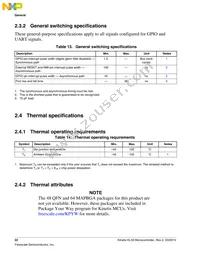 MKL33Z64VLK4 Datasheet Page 22