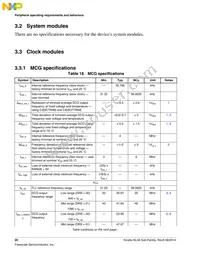 MKL34Z64VLH4 Datasheet Page 20