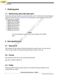 MKM33Z64ACLH5 Datasheet Page 4