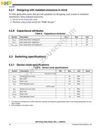 MKM33Z64ACLH5 Datasheet Page 18