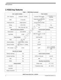 MKS20FN256VFT12 Datasheet Page 2