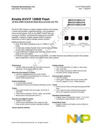 MKV31F128VLL10 Datasheet Cover