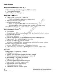 MKW36A512VFP4 Datasheet Page 14