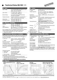 ML100.105 Datasheet Page 2