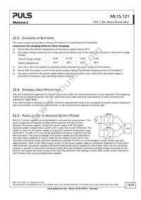 ML15.121 Datasheet Page 19