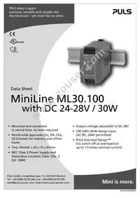 ML30.100 Datasheet Cover