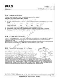 ML60.121 Datasheet Page 19