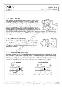 ML60.121 Datasheet Page 21