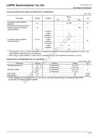 ML610Q412P-NNNTB03A7 Datasheet Page 21