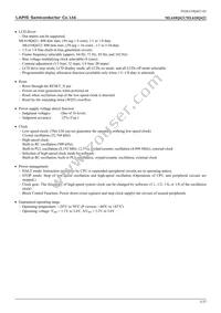 ML610Q422-NNNTBZ03A7 Datasheet Page 3