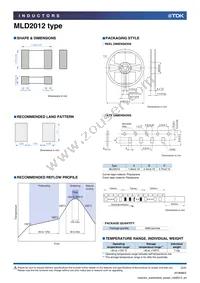 MLD2012SR47TTD25 Datasheet Page 3