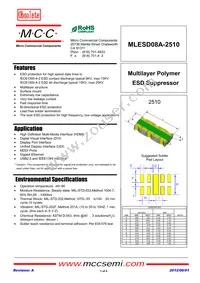 MLESD08A-2510-TP Datasheet Cover
