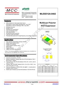 MLESD12A-0402-TP Datasheet Cover