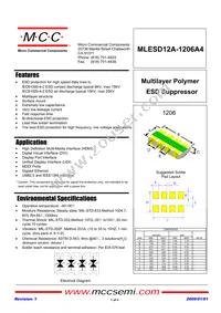 MLESD12A-1206A4-TP Datasheet Cover
