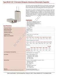 MLSH161M200JK0C Datasheet Cover